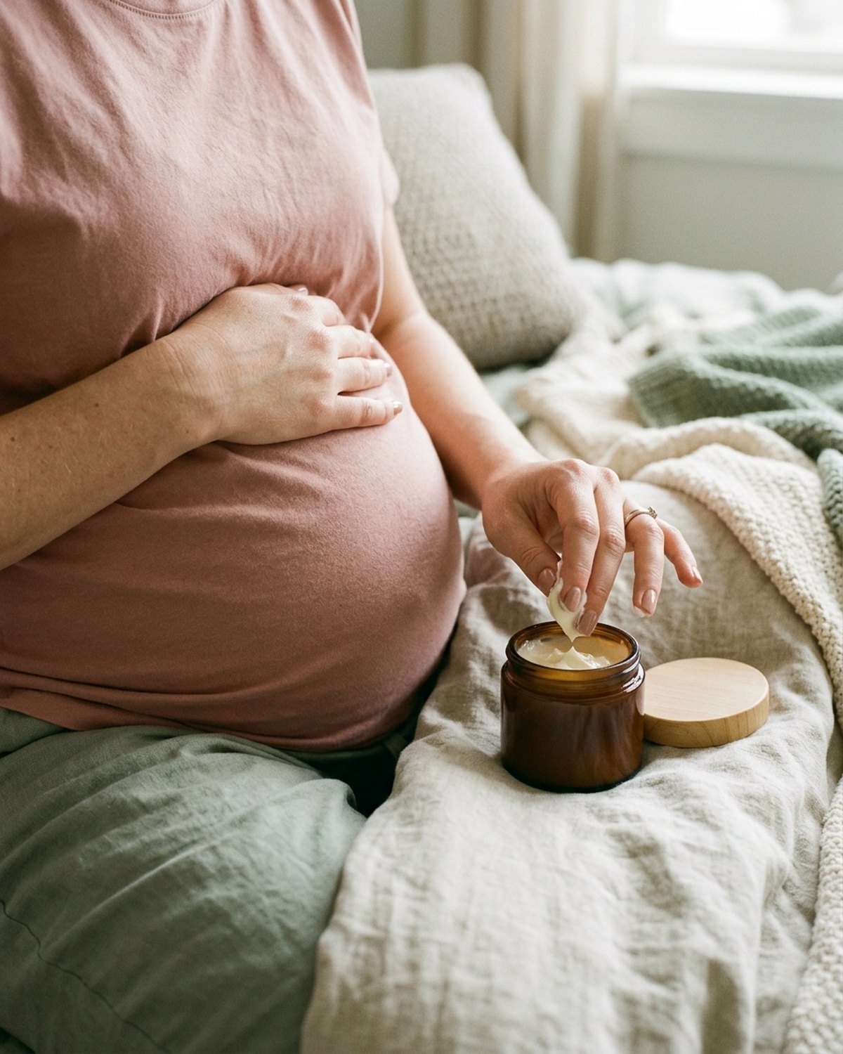 Belly Butter Stretch Balm — In use