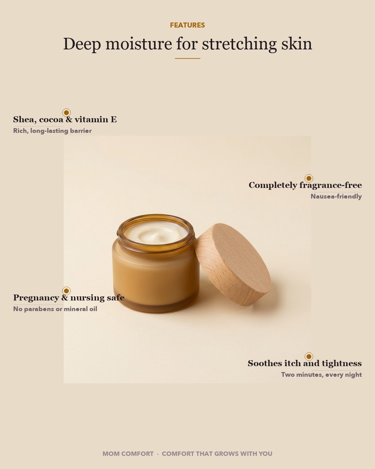 Belly Butter Stretch Balm — Features